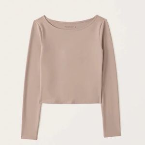 Abercrombie Women's Seamless Fabric Boatneck Top